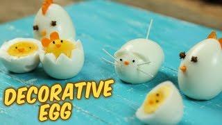 Decorative Eggs  How To Decorate Boiled Eggs At Home  DIY Video  Egg Recipes  Bhumika [upl. by Rebmit]