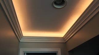 Crown Molding with Indirect Lighting Installation [upl. by Alaric]