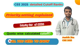 How to set priority order for CEE 2025 MBBS AND BDS Dont miss your college KNOW this [upl. by Airtal]