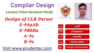 CLR Parser Another Example [upl. by Trellas]