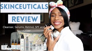 SkinCeuticals Review Phloretin CF Triple Lipid 03 Retinol Tinted SPF and More  Regina Ramos [upl. by Sivat879]