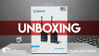 Unboxing VHF Wireless Microphone BOYA BYWFM12 [upl. by Anatollo182]