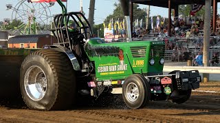 2024 OMTPA Tractor Pulling Light Limited Super Stock Tractors pulling in Wilmington OH Thursday [upl. by Eirroc]