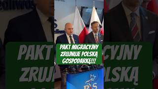 Dariusz Matecki Pakt migracyjny zrujnuje polską gospodarkę imigranci [upl. by Hasan908]