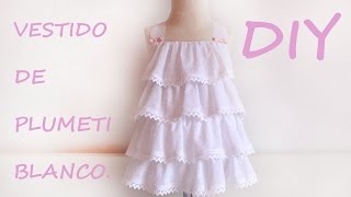 Como hacer un vestido de plumeti para niña [upl. by Elicul]