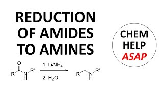 amide reduction amp amine synthesis [upl. by Aneeuq]