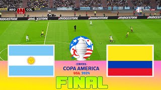 ARGENTINA vs COLOMBIA  Final Copa America 2024  Full Match All Goals  Football Match [upl. by Dupaix]