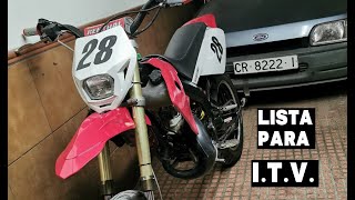 Preparo la DERBI SENDA 70cc para la ITV [upl. by Epul709]