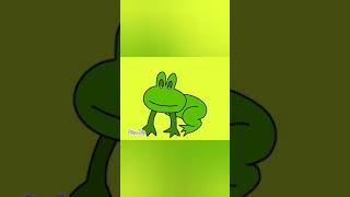 Frog croaking ribbit ribbit and jumping animation  Frog sound  Skyman Television [upl. by Melitta812]