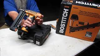 Unboxing the BOSTITCH Framing Nailer 33 F33PT amp Brad Nailer Kit 18GA BTFP12233 [upl. by Aenet486]