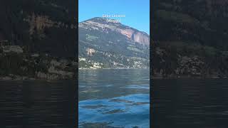 Lake Lucerne in Weggis Switzerland lakes lucerne weggis boat boatrides europe switzerland [upl. by Hanimay]