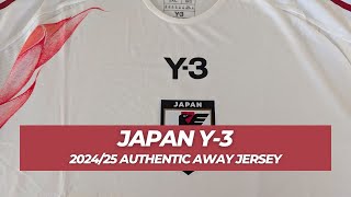 Japan Y3 Authentic Away Jersey  202425 Review [upl. by Yrolg]