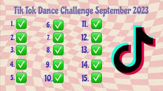 TIK TOK DANCE CHALLENGE SEPTEMBER 2023 [upl. by Joline]