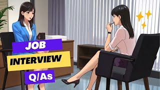 Practice Job Interview QAsConversation SkillsESL Learnersenglishlanguagelearners [upl. by Atnes]