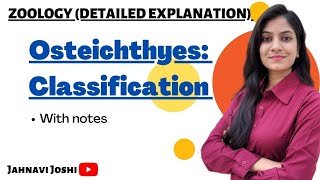 Classification of Osteichthyes Notes Bsc 2nd year Zoology [upl. by Zarger]