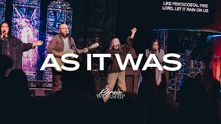 Renew Worship  quotAs It Wasquot OFFICIAL LIVE VIDEO [upl. by Clarise556]