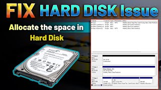 Set New Hard disk in PC and Fix hard disk issue error in disk management harddiskpartition [upl. by Carbrey]