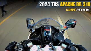 Tvs Apache RR 310 new model 2024 Drive Review  Better than KTM RC390 [upl. by Oretna]