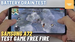 Samsung Galaxy A72 Free Fire Gaming test  Snapdragon 720G 90Hz Display [upl. by Louisette433]