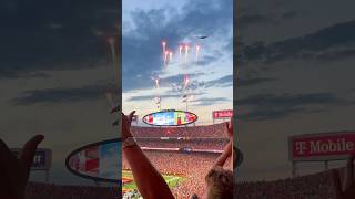 Unbelievable B2 Stealth Bomber Flyover at the 2024 Home Opener shorts nfl Aviation [upl. by Ydnim]