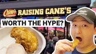 Is Raising Canes Worth The Hype Times Square Global Flagship Review [upl. by Llyrpa]