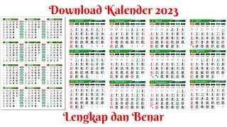 Download Kalender 2023 Format CDR PDF PSD Kalender Masehi Kalender Hijriyah Kalender Jawa 2023 [upl. by Hatnamas921]