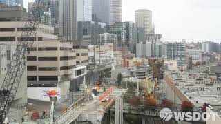 Demolishing Seattle’s Alaskan Way Viaduct Working close to the BNSF railroad tracks [upl. by Akinna501]