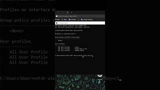 show wifi password  find wifi password  netsh wlan show profile hacker shorts shortsfeed [upl. by Sewell650]