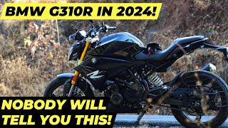 BMW G310R IN 2024 NOBODY WILL TELL YOU THIS BRAKES ENGINE MILEAGE BMW G310R COSMIC BLACK 2 [upl. by Einatsed690]