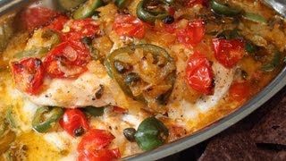 VeracruzStyle Red Snapper Recipe  Easy Baked Fish Veracruz [upl. by Ainirtac706]