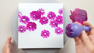 600 Flower garden  Easy Painting ideas  Acrylic Painting for beginners  Designer Gemma77 [upl. by Leelah]