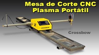 Mesa de corte CNC plasma e oxicorte portatil  Esab Crossbow [upl. by Nico308]