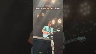 Zach Bryan amp John Mayer performing “Revival” in LA  zachbryan country shorts johnmayer [upl. by Ennairak]