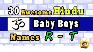 30 Hindu Baby Boy Names Start From R to T 2018 Hindu Baby Names 2018 [upl. by Rosanne790]