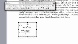 Tutorial on Equation Editor [upl. by Zavala]