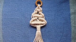 DIY macrame christmas treechristmas ornaments tutorial [upl. by Eileek]