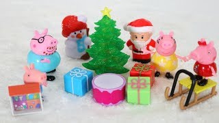 🎅🏻🎄🎁Navidad de la Familia Pig en Totoykids con Caja de sorpresas 🎁 de Papá Noel [upl. by Brnaby438]