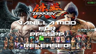 RELEASED  TEKKEN 7 VANILLA MOD PPSSPP [upl. by Aleira]