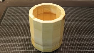 12 eckiger Übertopf für Blumen aus Regalbrett  Wooden plant pot  diy [upl. by Madox]