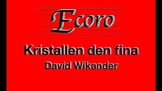 Kristallen den fina – David Wikander – Ecoro Choir [upl. by Lertnom1]