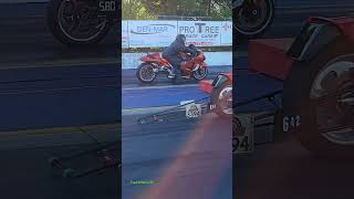 Motorcycle drag racing action at Bunker Hill Dragstrip [upl. by Milty]