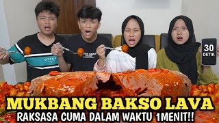 REKOR BARU MAKAN BAKSO LAVA CUMA 1MENIT DIRUMAH [upl. by Eirol]