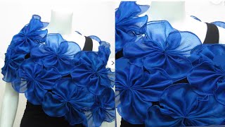 DIY Flora Designer Stoller ScarfHow to make Designer Stoller Head Scarf at home [upl. by Aicillyhp283]