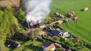 Damerham Thatched Cottage Fire [upl. by Kiersten]