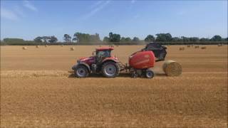 AgriHire demo of Vicon RV5216 baler with McCormick X7080 [upl. by Sirrap]