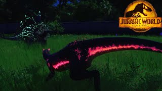 quotLUXquot Stegoceratops VS Indoraptor  Jurassic World Evolution 2  RedFisch [upl. by Seavir]