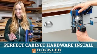 Easy and Accurate Jig to Install Cabinet Knobs and Pulls  Rockler [upl. by Ronaele]