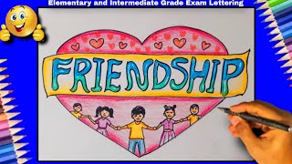 Elementary Grade Exam 2024 Lettering  Friendship  अक्षरलेखन मैत्री  bitcoin crypto mony [upl. by Pearman]