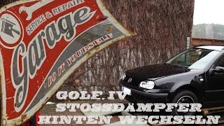 VW GOLF 4 Stoßdämpfer hinten wechseln TUTORIAL [upl. by Nugent]