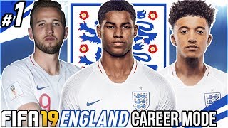 FIFA 19 ENGLAND INTERNATIONAL CAREER MODE 1  ITS COMING HOME WORLD CUP 2022 [upl. by Eisyak]